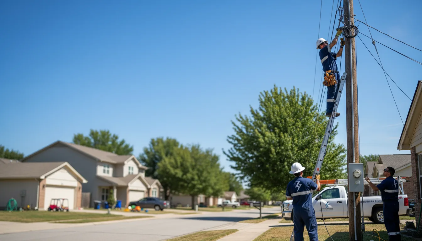 Residential electrician providing installation services in Blackstone, VA